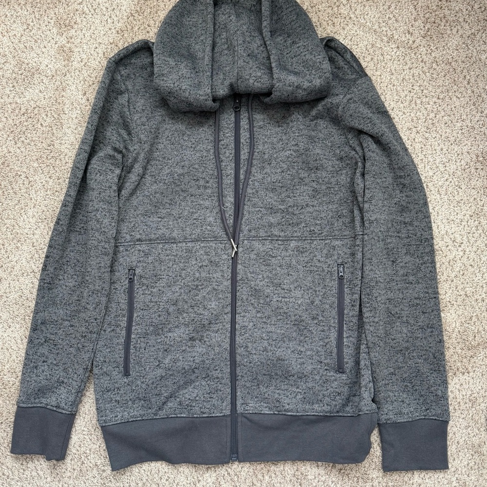 Men’s Gray Zip-Up Hoodie